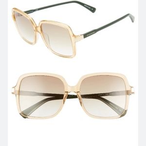 Long champ square sunglasses in butterscotch